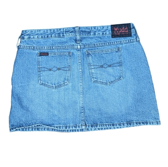 Y2K Vintage Mudd YO! Denim Mini Skirt size 13 - Picture 4 of 7